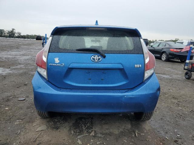 JTDKDTB39F1113079 - 2015 TOYOTA PRIUS C BLUE photo 6