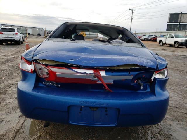 1G1JC12F737285612 - 2003 CHEVROLET CAVALIER BLUE photo 6