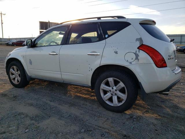 JN8AZ08W27W604227 - 2007 NISSAN MURANO SL WHITE photo 2