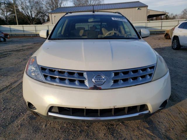 JN8AZ08W27W604227 - 2007 NISSAN MURANO SL WHITE photo 5