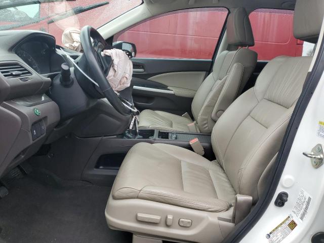 5J6RM4H71EL013926 - 2014 HONDA CR-V EXL WHITE photo 7