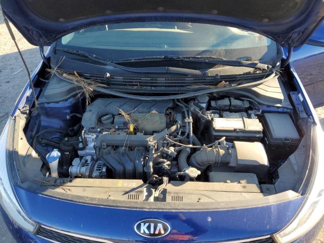 3KPA24AD1LE346903 - 2020 KIA RIO LX BLUE photo 11