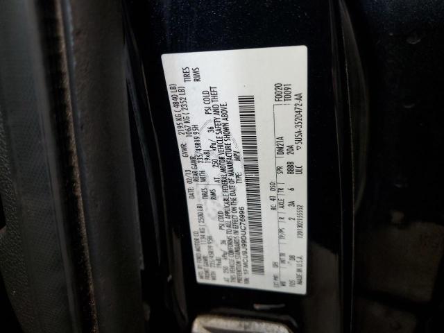 1FMCU9J99DUC76996 - 2013 FORD ESCAPE TITANIUM Negro foto 13