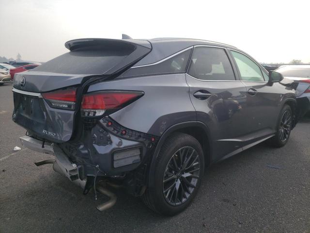 2T2YZMDA0MC301295 - 2021 LEXUS RX 350 F-SPORT CHARCOAL photo 3