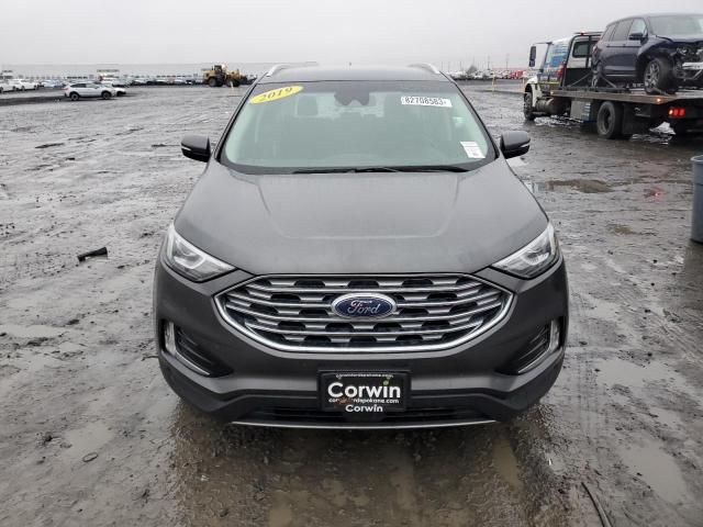 2FMPK4J95KBB22489 - 2019 FORD EDGE SEL GRAY photo 5