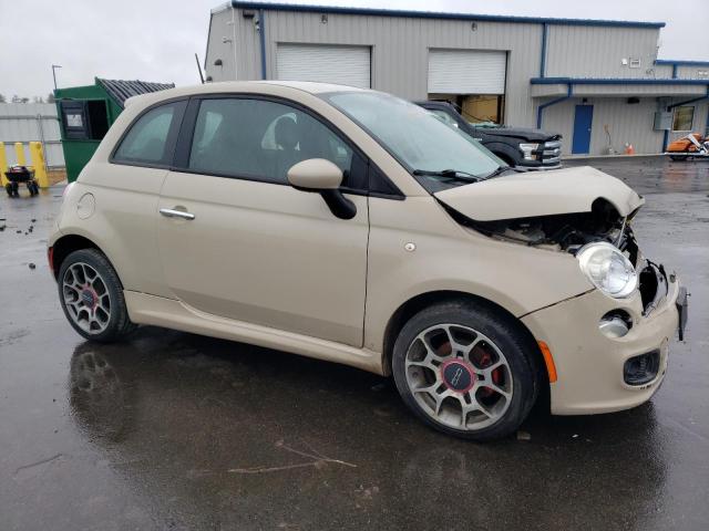 3C3CFFBR0CT110049 - 2012 FIAT 500 SPORT TAN photo 4