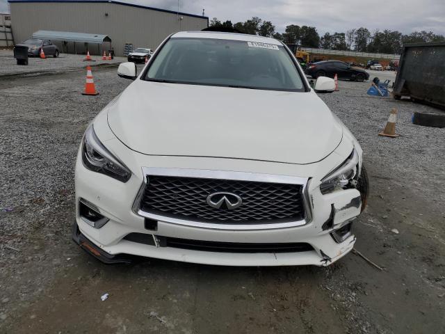JN1EV7AR6JM431209 - 2018 INFINITI Q50 LUXE WHITE photo 5