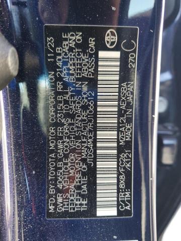 JTDS4MCE7RJ106612 - 2024 TOYOTA COROLLA SE Синий фото 12