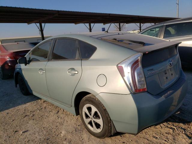 JTDKN3DU7D5619390 - 2013 TOYOTA PRIUS BLUE photo 2