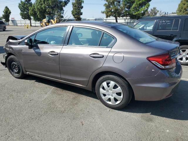 19XFB2F56FE298234 - 2015 HONDA CIVIC LX Brązowy zdjęcie 2