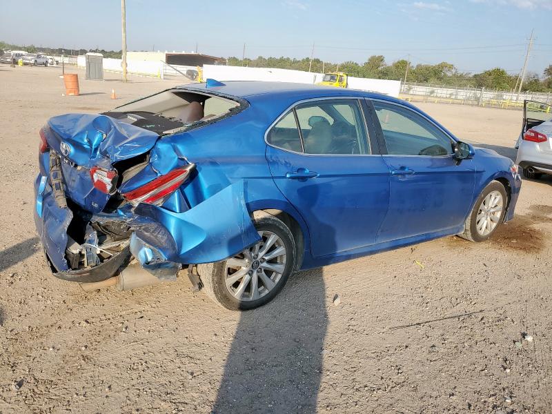 4T1B11HK6KU238346 - 2019 TOYOTA CAMRY L BLUE photo 3