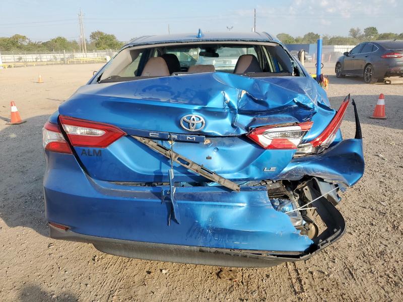 4T1B11HK6KU238346 - 2019 TOYOTA CAMRY L BLUE photo 6