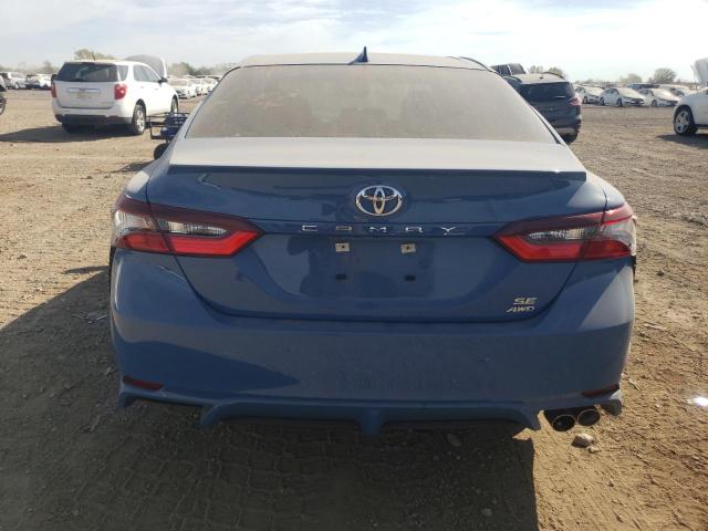 4T1T11BK7PU076845 - 2023 TOYOTA CAMRY SE NIGHT SHADE BLUE photo 6