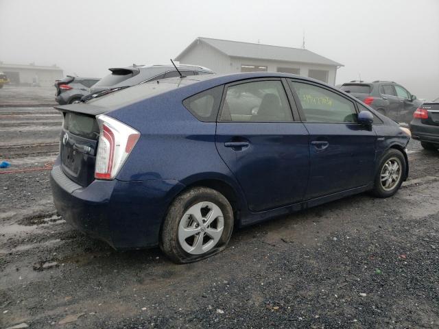 JTDKN3DU4C1574950 - 2012 TOYOTA PRIUS BLUE photo 3