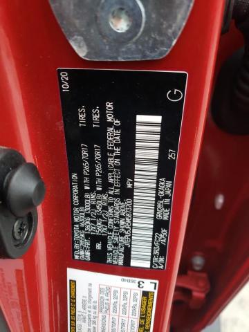 JTEPU5JR5M5873700 - 2021 TOYOTA 4RUNNER SR5/SR5 PREMIUM 红色 照片 12