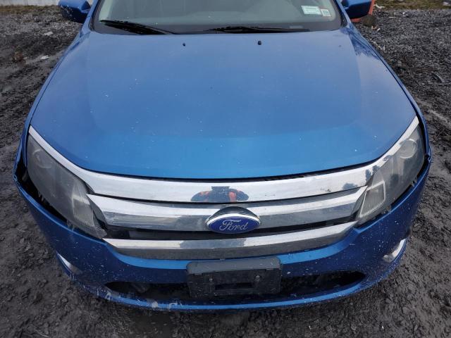 3FAHP0HA4BR289548 - 2011 FORD FUSION SE BLUE photo 11