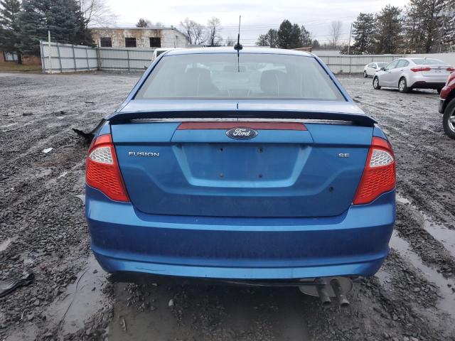 3FAHP0HA4BR289548 - 2011 FORD FUSION SE BLUE photo 6