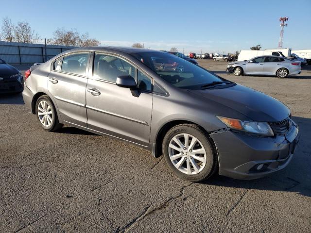 19XFB2F95CE306032 - 2012 HONDA CIVIC EXL ნაცრისფერი ფოტო 4