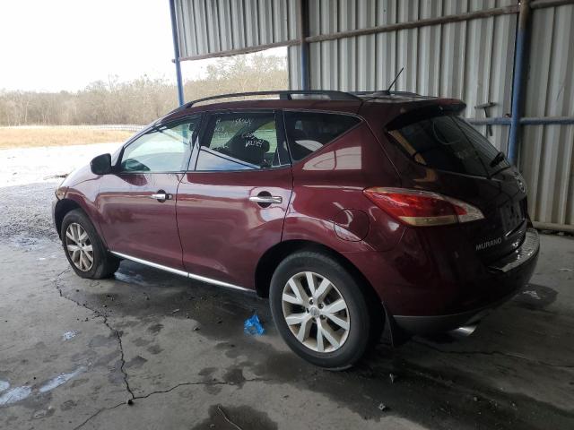 JN8AZ1MW8BW181044 - 2011 NISSAN MURANO S BURGUNDY photo 2