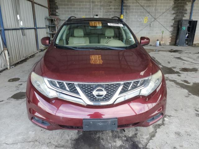 JN8AZ1MW8BW181044 - 2011 NISSAN MURANO S BURGUNDY photo 5