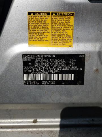 JTMRF4DV5A5034183 - 2010 TOYOTA RAV4 SPORT ვერცხლისფერი ფოტო 13