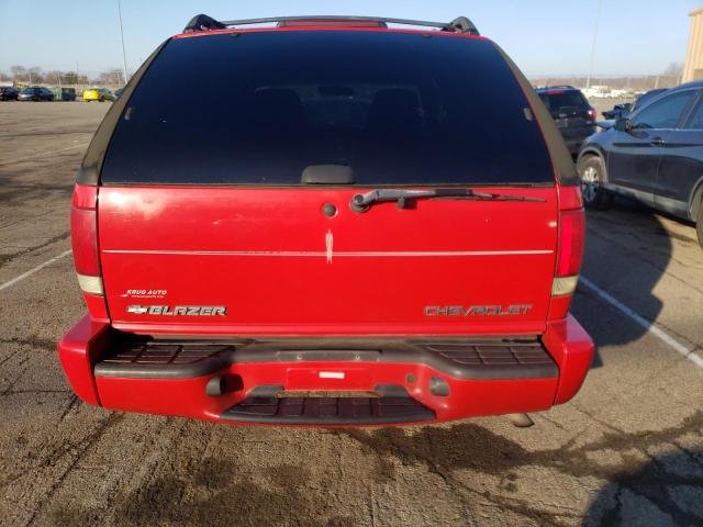 1GNCS18W82K145811 - 2002 CHEVROLET BLAZER RED photo 6