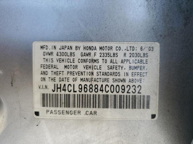 JH4CL96884C009232 - 2004 ACURA TSX 银色 照片 13