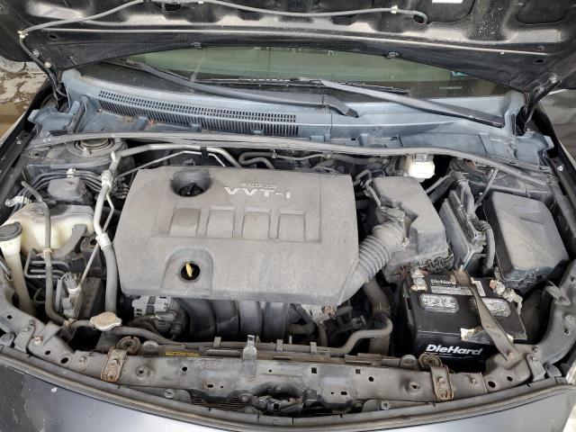 2T1BU4EE2AC465623 - 2010 TOYOTA COROLLA BASE GRAY photo 11