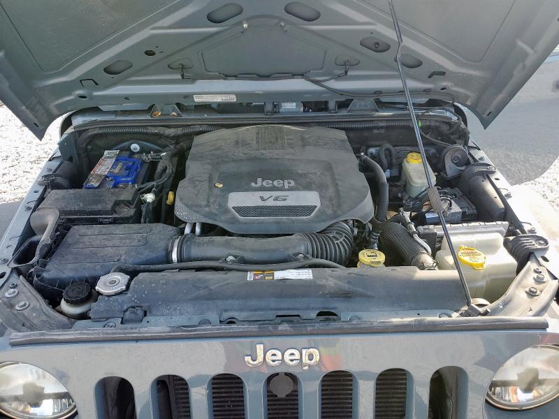 1C4AJWAG0EL308436 - 2014 JEEP WRANGLER SPORT GRAY photo 11