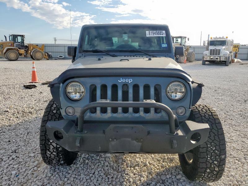 1C4AJWAG0EL308436 - 2014 JEEP WRANGLER SPORT GRAY photo 5