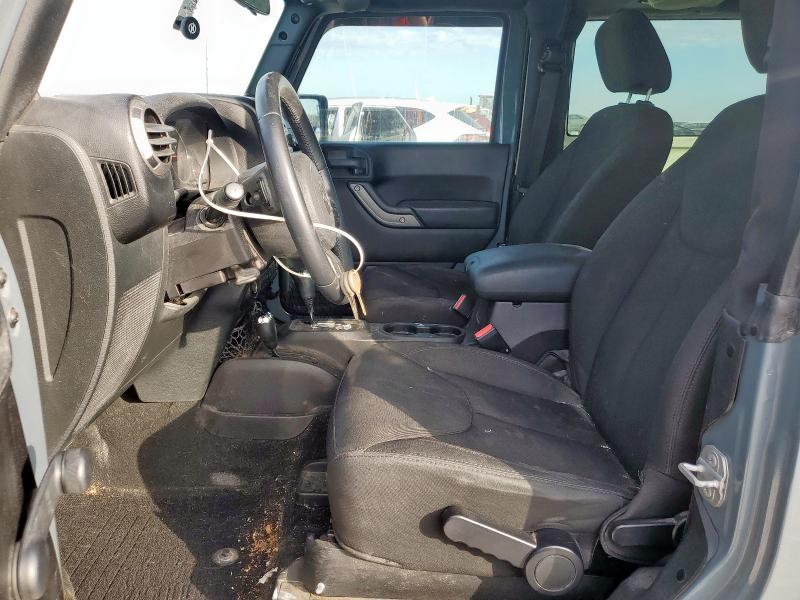 1C4AJWAG0EL308436 - 2014 JEEP WRANGLER SPORT GRAY photo 7