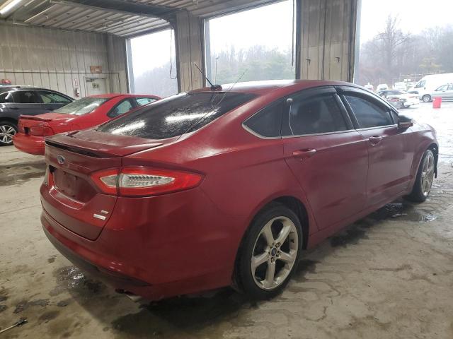 3FA6P0HD3ER154390 - 2014 FORD FUSION SE RED photo 3