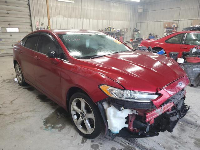 3FA6P0HD3ER154390 - 2014 FORD FUSION SE RED photo 4