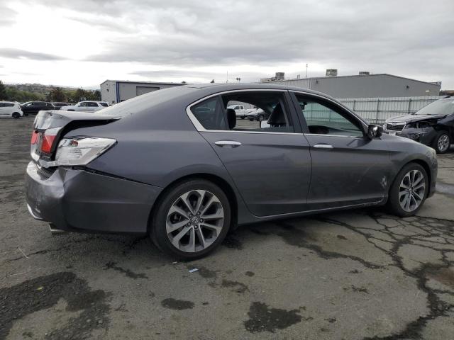 1HGCR2F54FA203026 - 2015 HONDA ACCORD SPORT GRAY photo 3