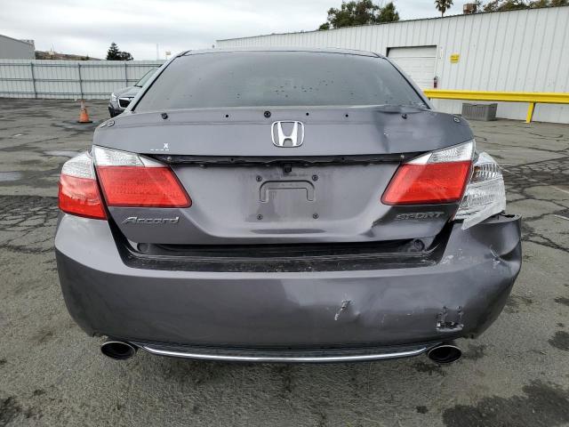 1HGCR2F54FA203026 - 2015 HONDA ACCORD SPORT GRAY photo 6