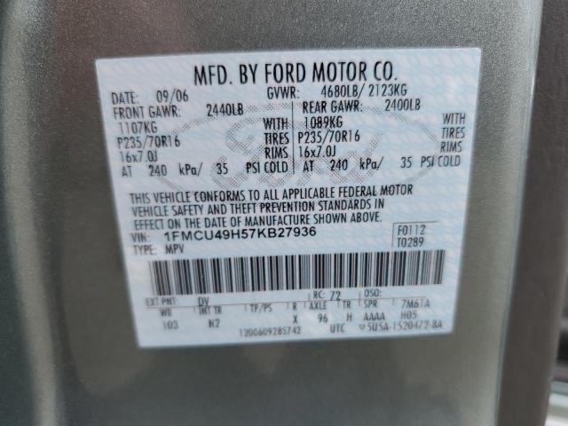 1FMCU49H57KB27936 - 2007 FORD ESCAPE HEV Grün Foto 13