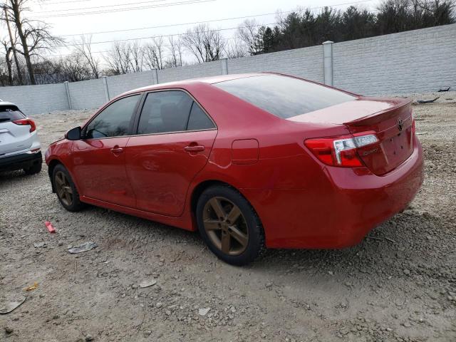 4T1BF1FK6DU675156 - 2013 TOYOTA CAMRY L RED photo 2