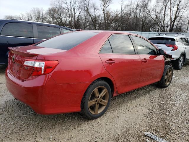 4T1BF1FK6DU675156 - 2013 TOYOTA CAMRY L RED photo 3