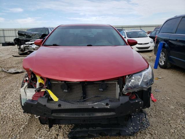 4T1BF1FK6DU675156 - 2013 TOYOTA CAMRY L RED photo 5