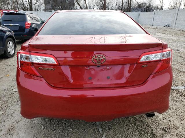 4T1BF1FK6DU675156 - 2013 TOYOTA CAMRY L RED photo 6