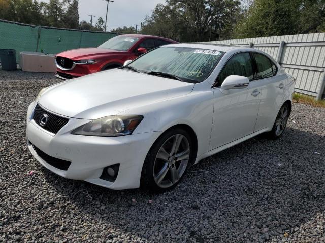 JTHBF5C29C5163804 - 2012 LEXUS IS 250 WHITE photo 1