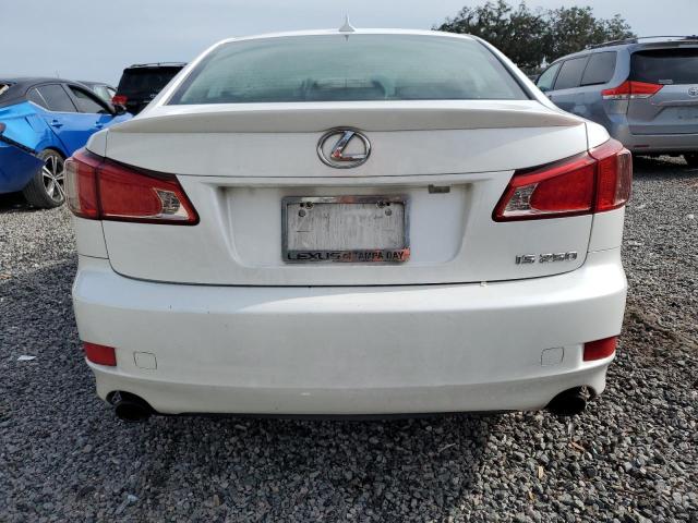 JTHBF5C29C5163804 - 2012 LEXUS IS 250 WHITE photo 6