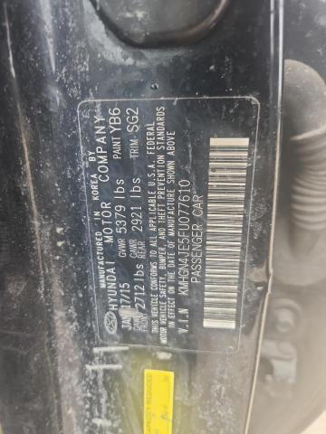 KMHGN4JE5FU077610 - 2015 HYUNDAI GENESIS 3.8L BURGUNDY photo 12