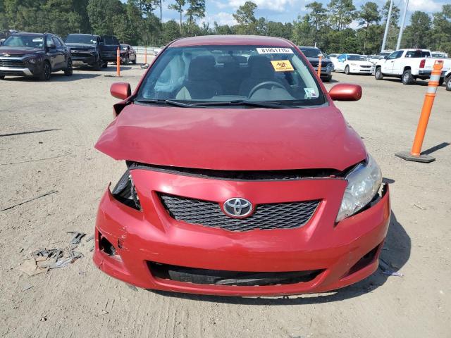 1NXBU4EE2AZ256252 - 2010 TOYOTA COROLLA BASE Қызыл фото 5