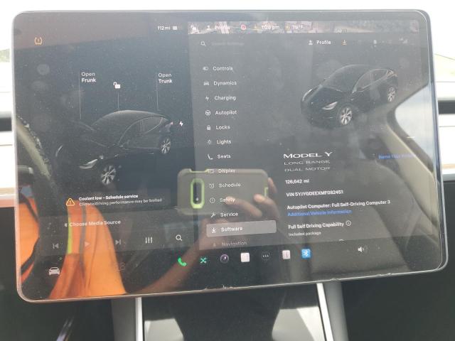 5YJYGDEEXMF082451 - 2021 TESLA MODEL Y Սև լուսանկար 9