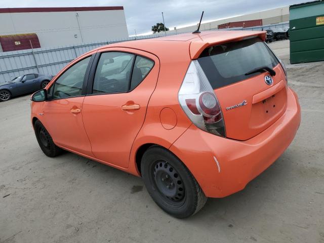 JTDKDTB31C1005194 - 2012 TOYOTA PRIUS C ORANGE photo 2