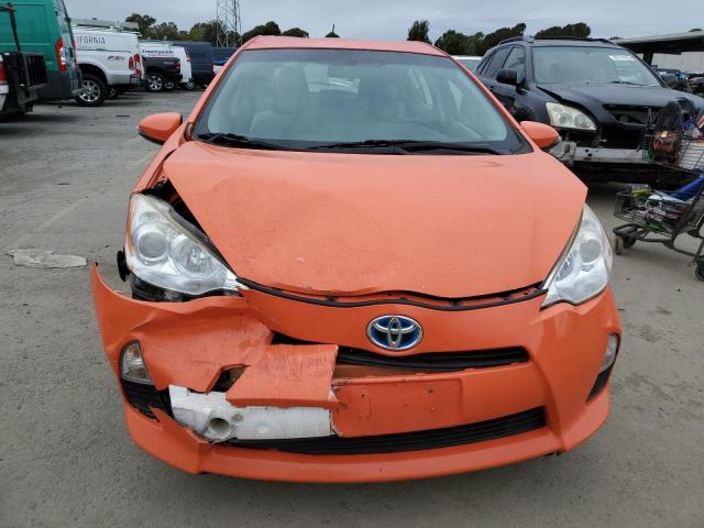 JTDKDTB31C1005194 - 2012 TOYOTA PRIUS C ORANGE photo 5