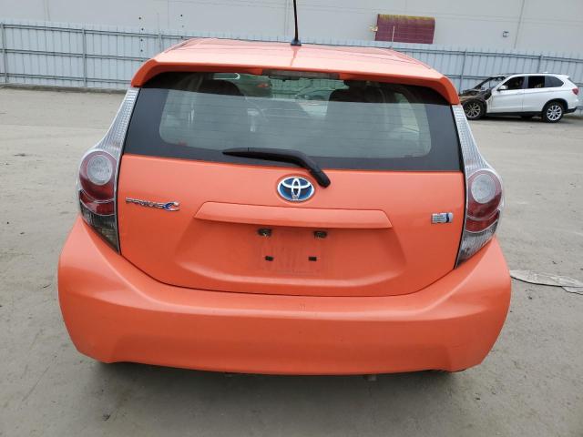 JTDKDTB31C1005194 - 2012 TOYOTA PRIUS C ORANGE photo 6