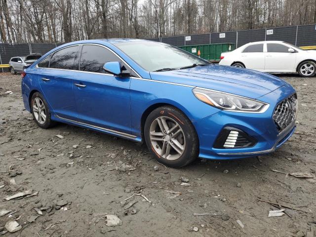 5NPE34AF0JH659322 - 2018 HYUNDAI SONATA SPORT BLUE photo 4