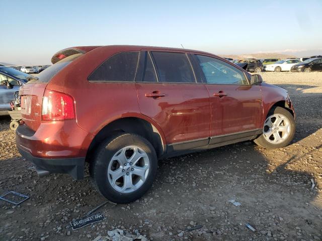 2FMDK3JC4EBA86775 - 2014 FORD EDGE SEL ORANGE photo 3